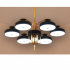 Lampa wisząca LED z pilotem czarno-złota 65cm L054